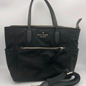 Kate Spade Chelsea Medium Nylon Crossbody/Tote Black Multi Bag